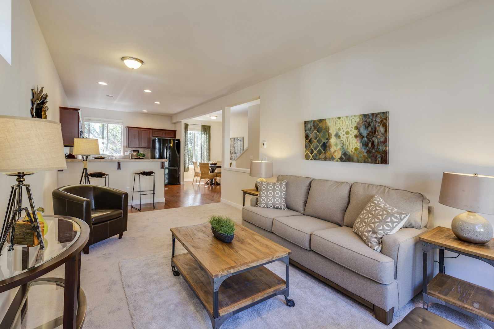 High-End Modern Apartment Interior Lounge Studio with city view